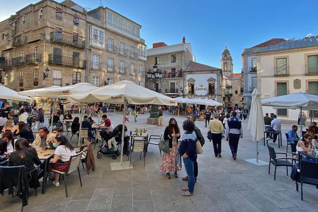 Ferienwohnung Duplex En El Corazon Del Casco Vello Vigues Vigo Exterior foto